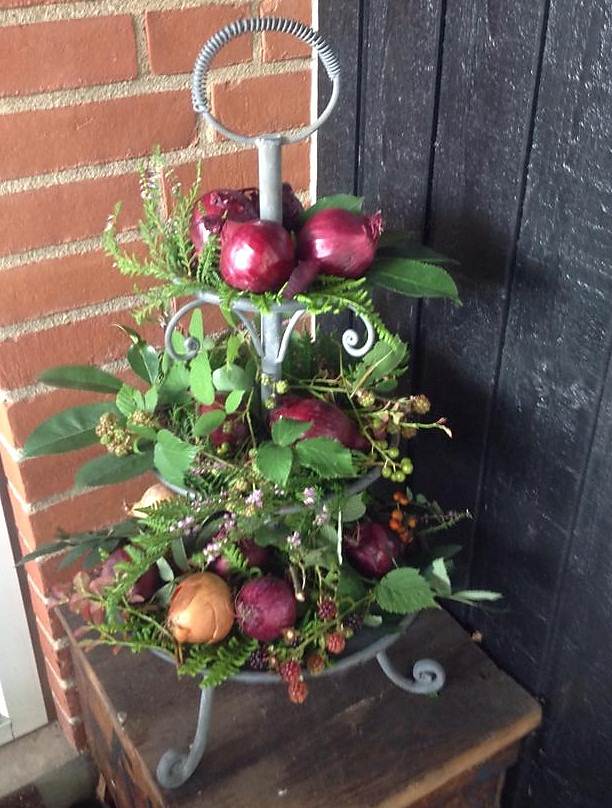 Deko med rødløg