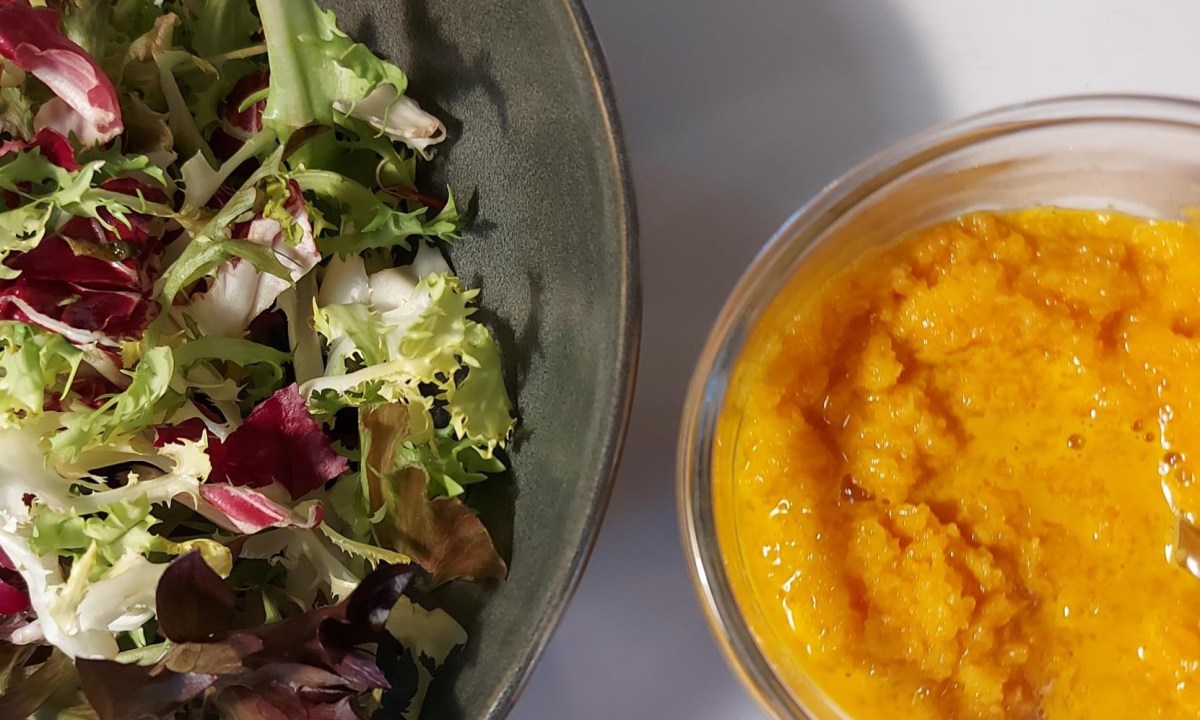 Frisk forårsdressing med gulerod og&nbsp;ingefær