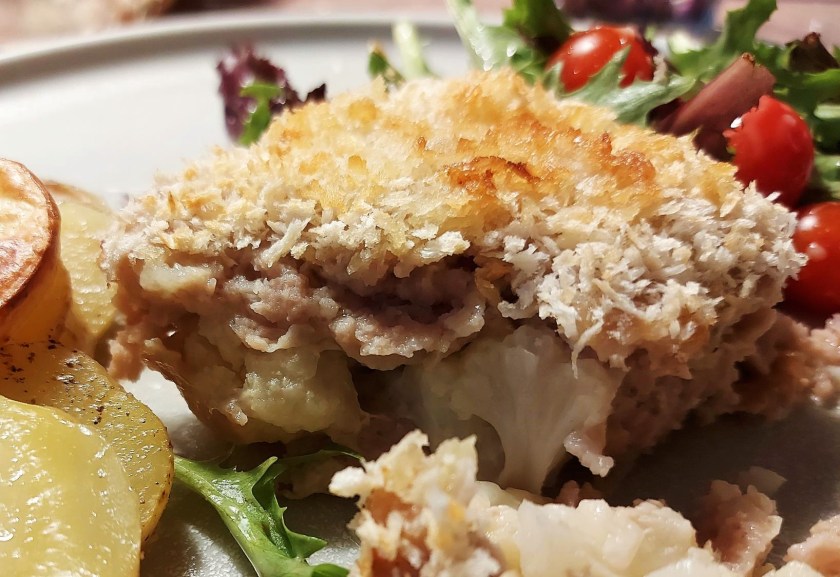 Farserede blomkålsbuketter