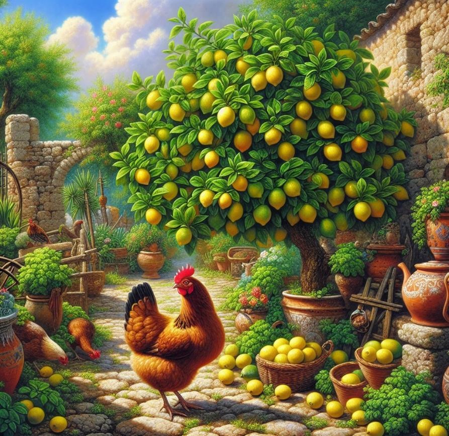 Citronkylling med krydderurter