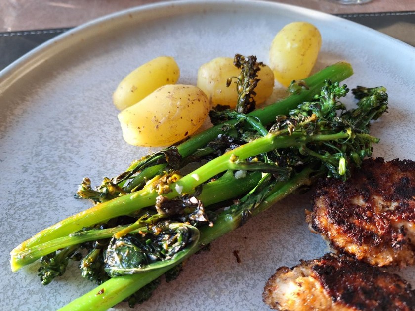 Broccolini på tallerkenen