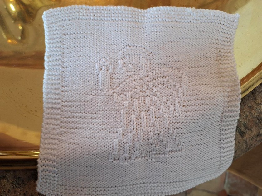 Strikket dåbsklud
