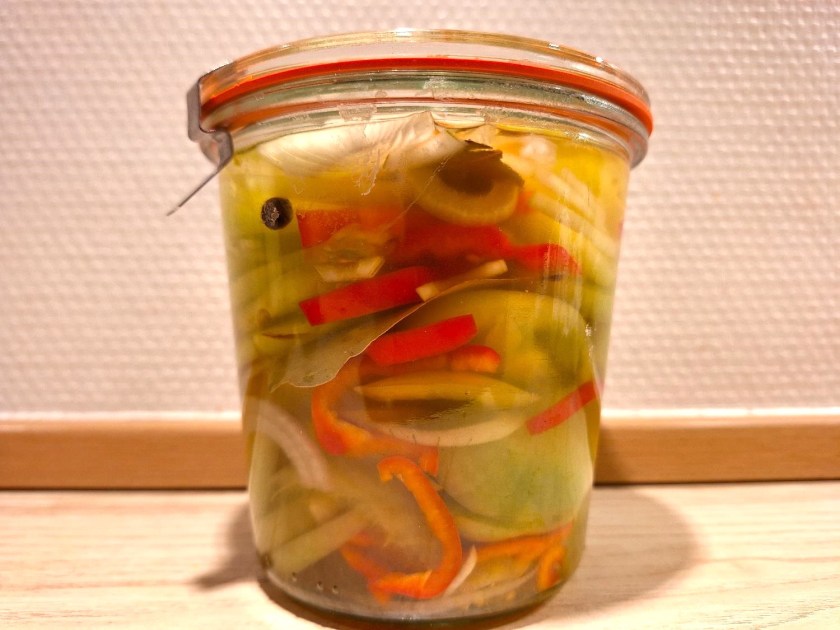 Syltede grønne tomater på polsk