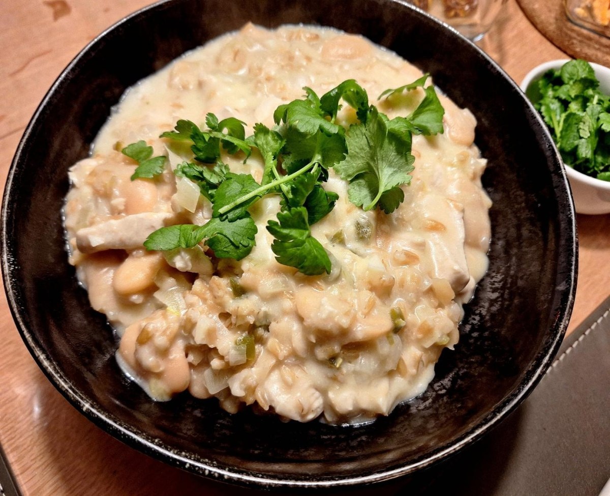 Hvid chili med kylling, jalapenos og hvide&nbsp;bønner