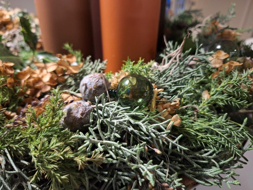 Pynt på adventskransen