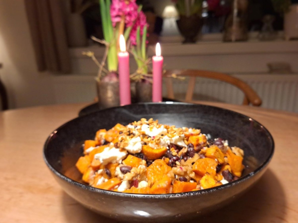 Salat med søde kartofler