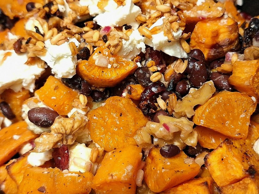 Salat med søde kartofler