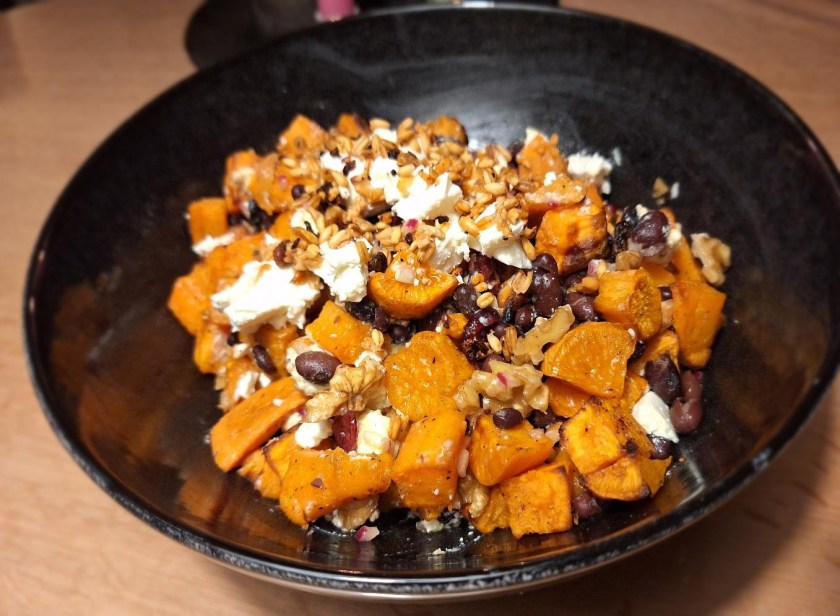 Salat med søde kartofler