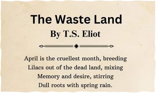 Citat fra The Waste Land om april